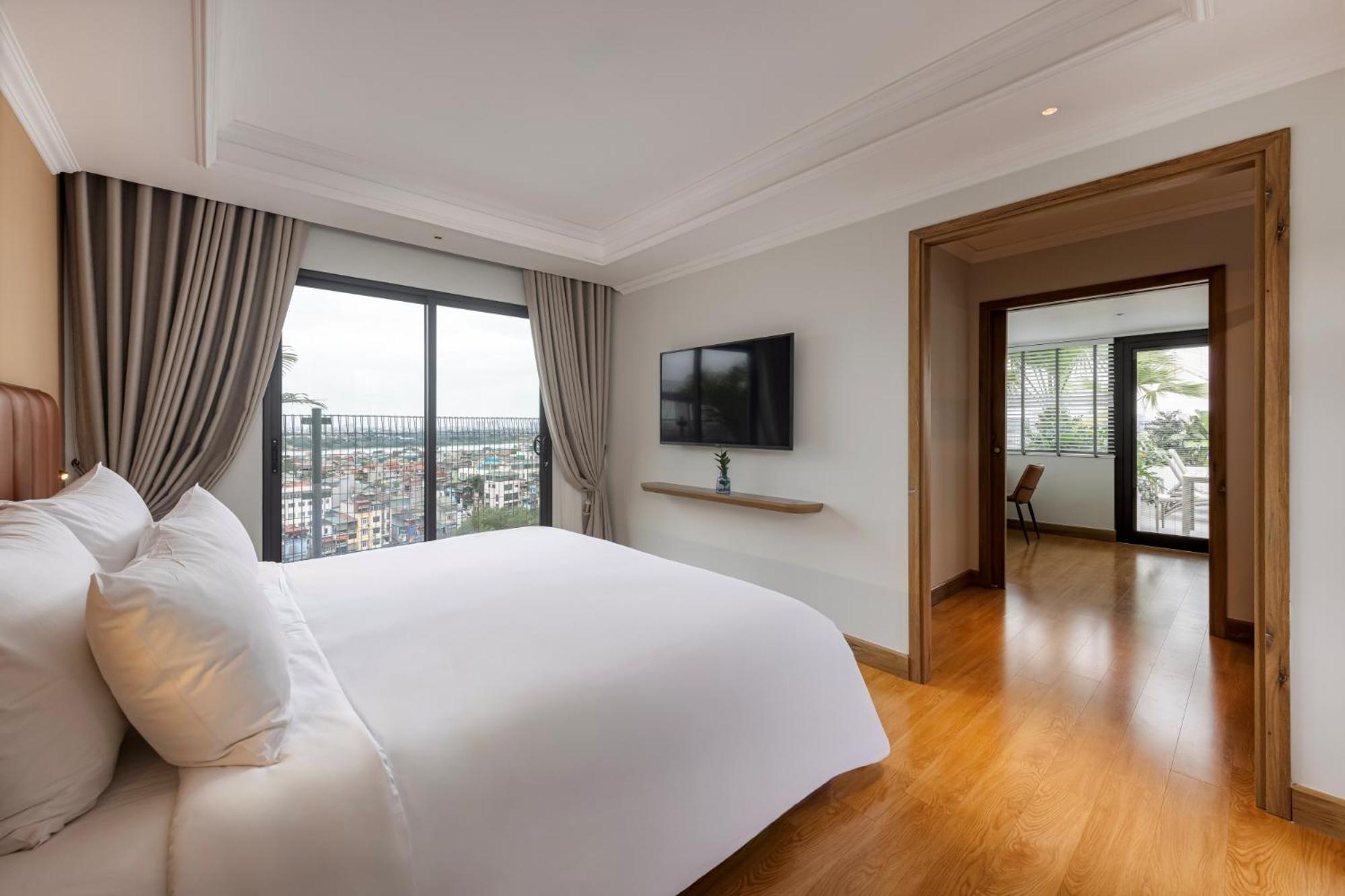 La Siesta Classic Hang Thung Hanoi Esterno foto A bedroom at the hotel