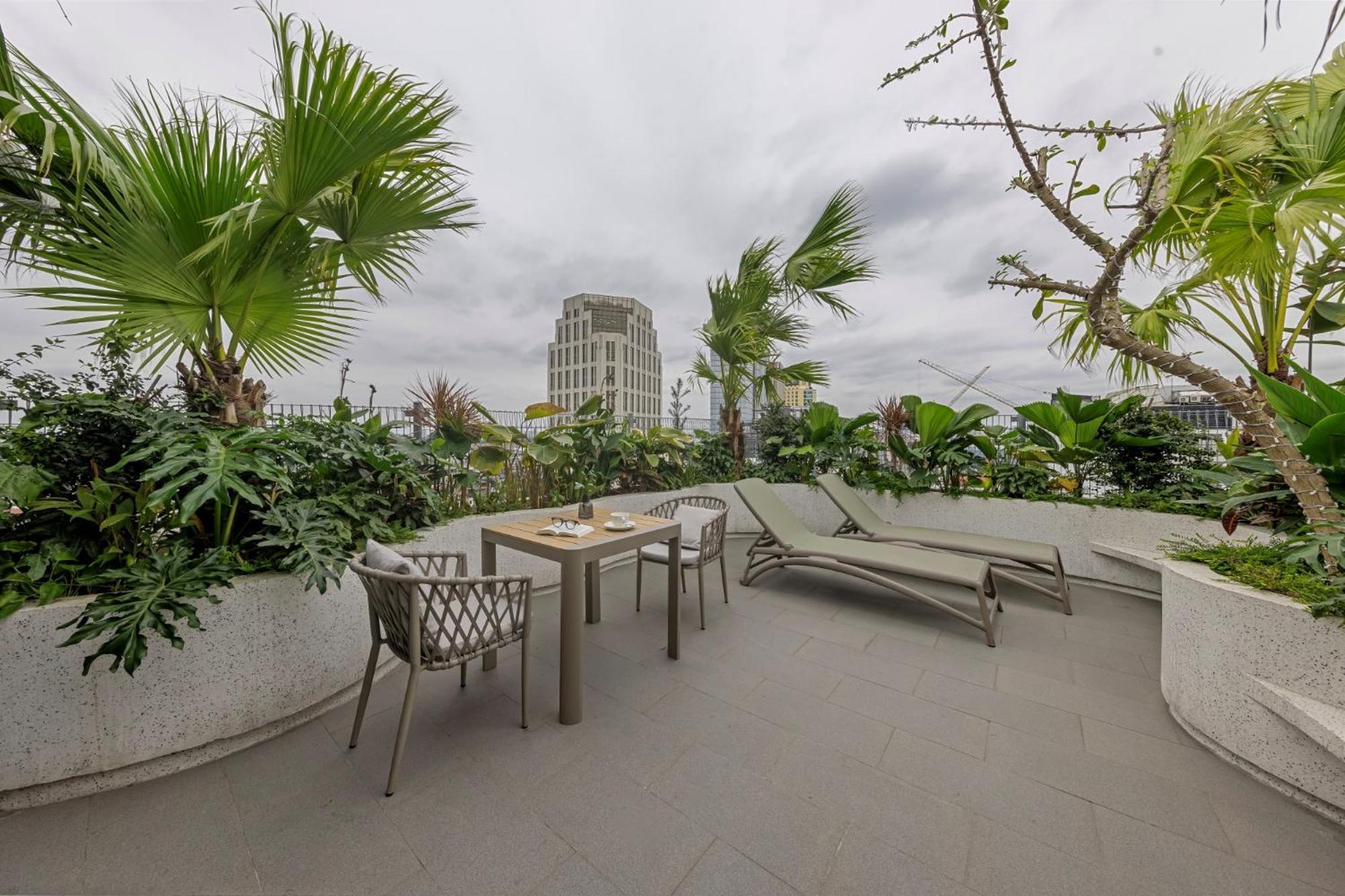 La Siesta Classic Hang Thung Hanoi Esterno foto Rooftop garden